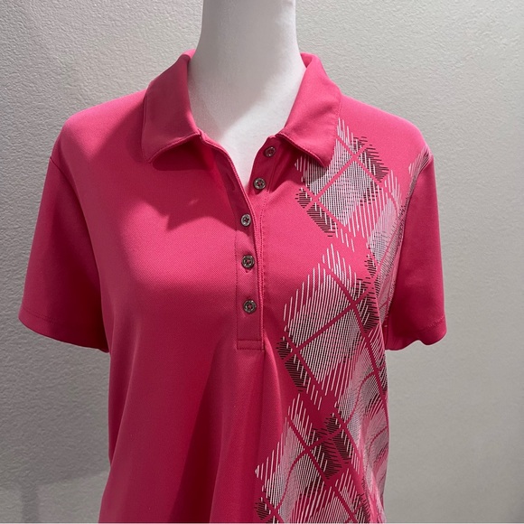 IZOD Golf Polo Shirt - Argyle Preppy Sport Top - XL - Picture 1 of 12